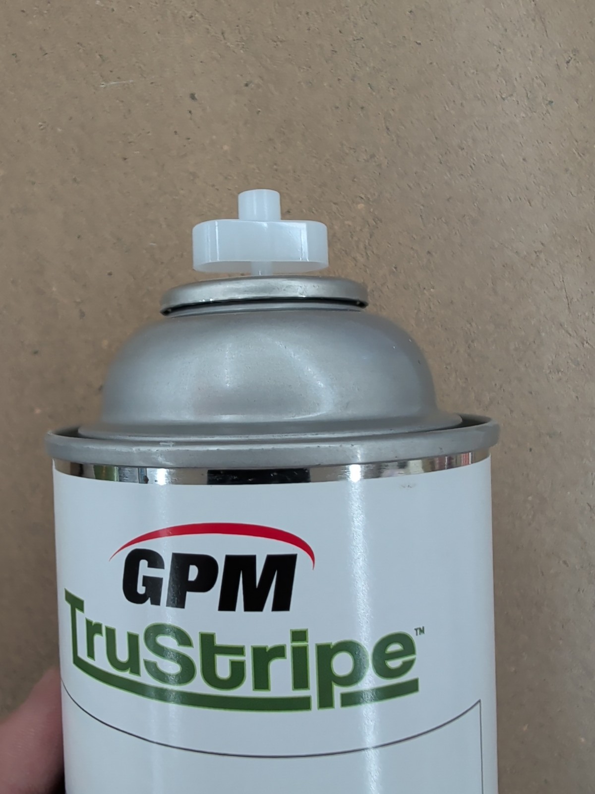 WHITE STRIPING PAINT – T TIP INVERTED NOZZLE – 17 OZ CAN – 6 PACK GPM TRUSTRIPE