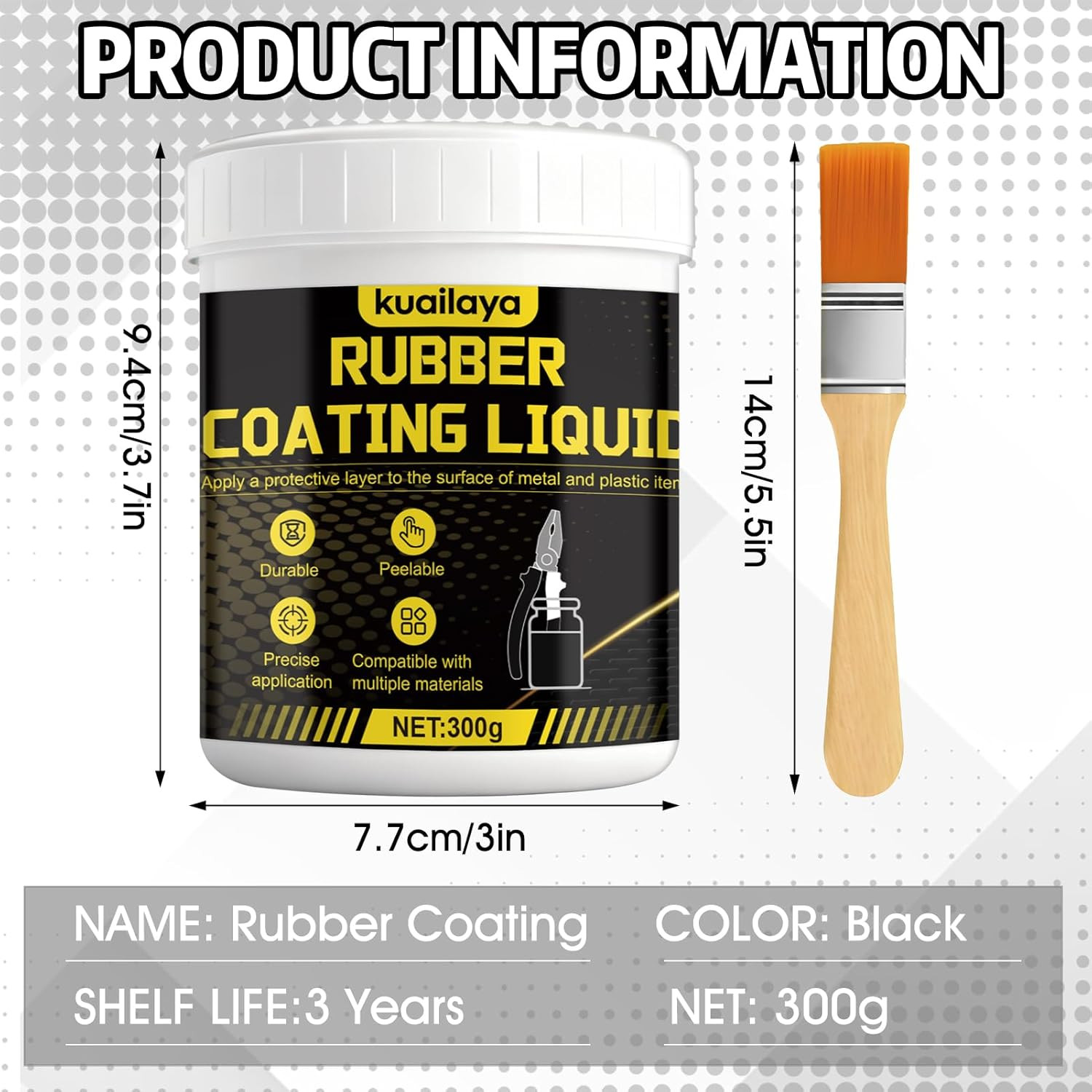 Rubber Dip for Tools, Liquid Rubber Dip Tool Handle Dip Coating Effective Protec