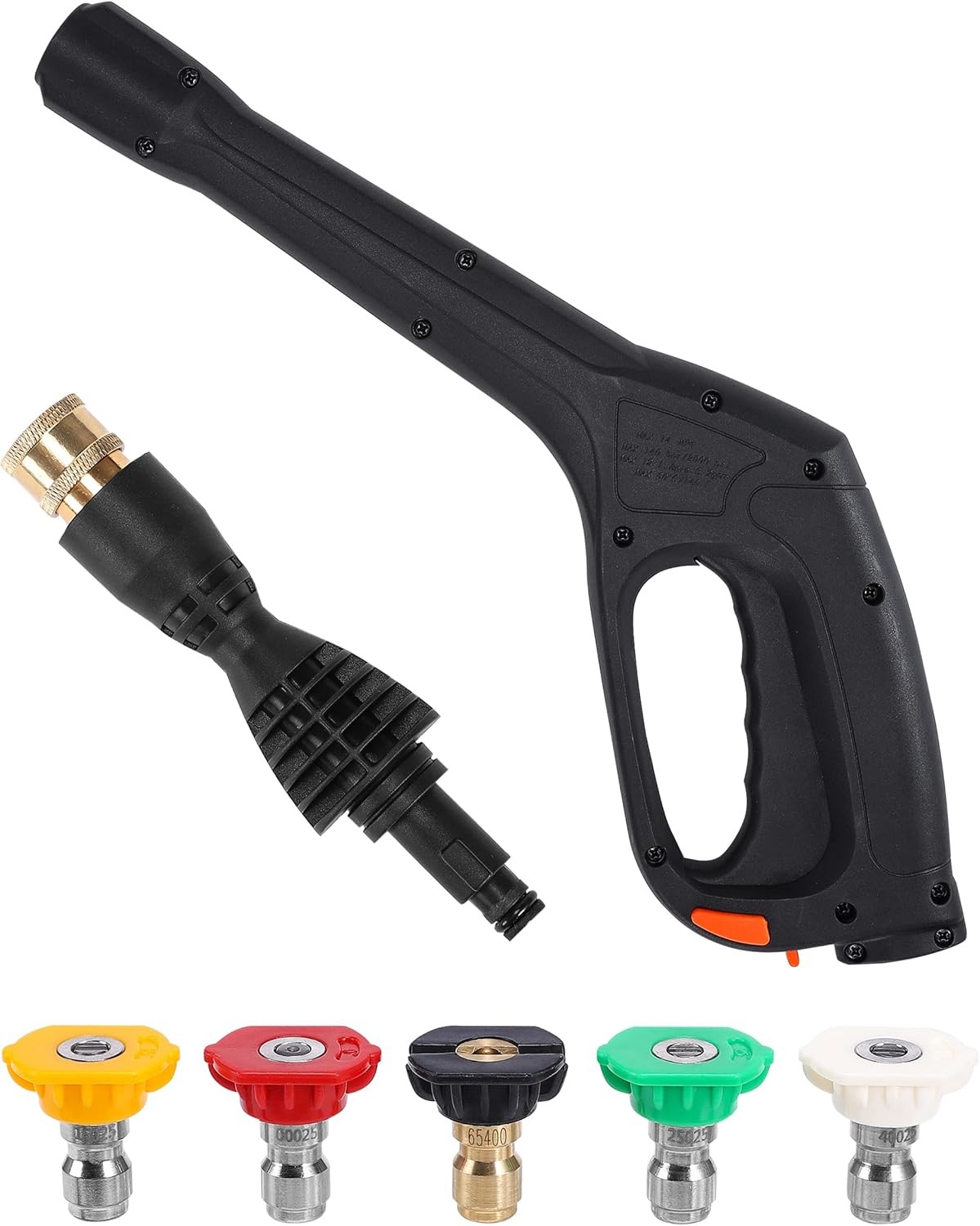 Pressure Washer Gun Kit with 5 Nozzles – Compatible Some of Black