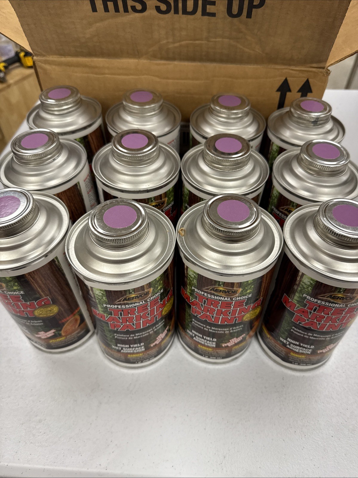Aervoe 6380Q Purple Professional Choice Tree Marking Paint – 1 Quart – 12-Pack