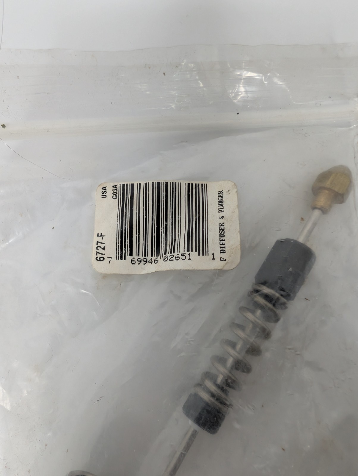 Graco Part Number 6727-F DIFFUSER, F, PLUNGER ASSY. ProPAK 200