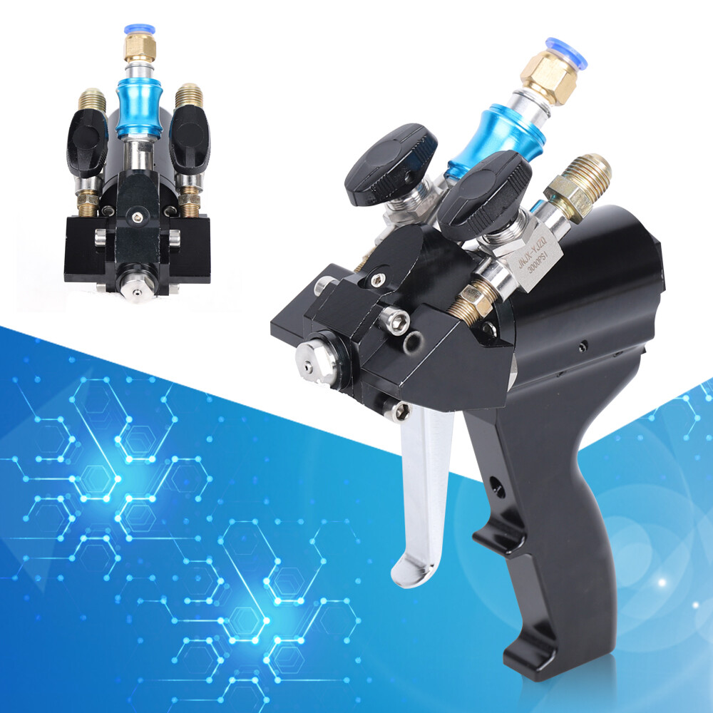 Air Purge Spray Gun Self Cleaning Polyurethane P2 PU Foam Spray Gun 35Mpa Black