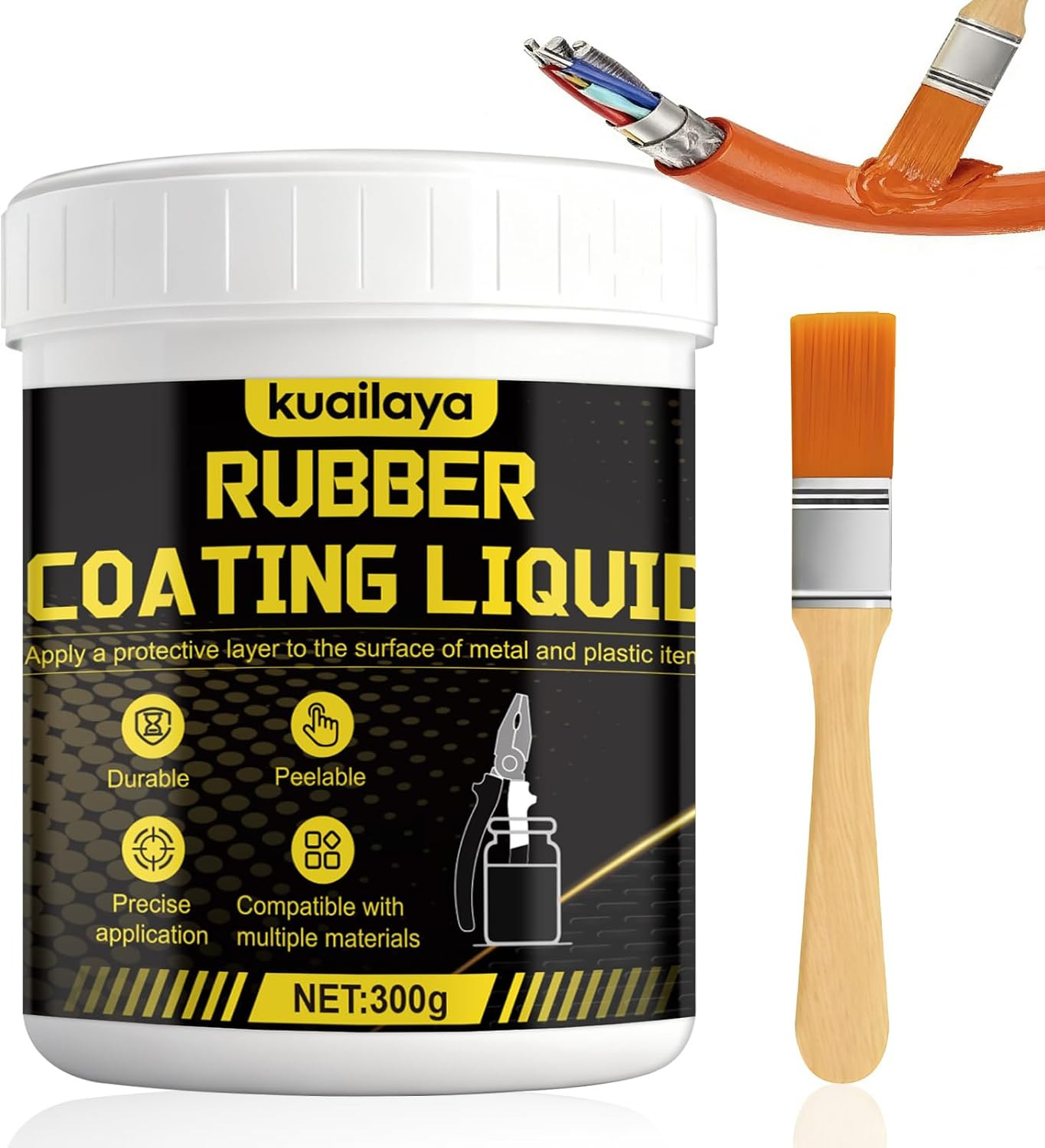 Rubber Dip for Tools, Liquid Rubber Dip Tool Handle Dip Coating Effective Protec