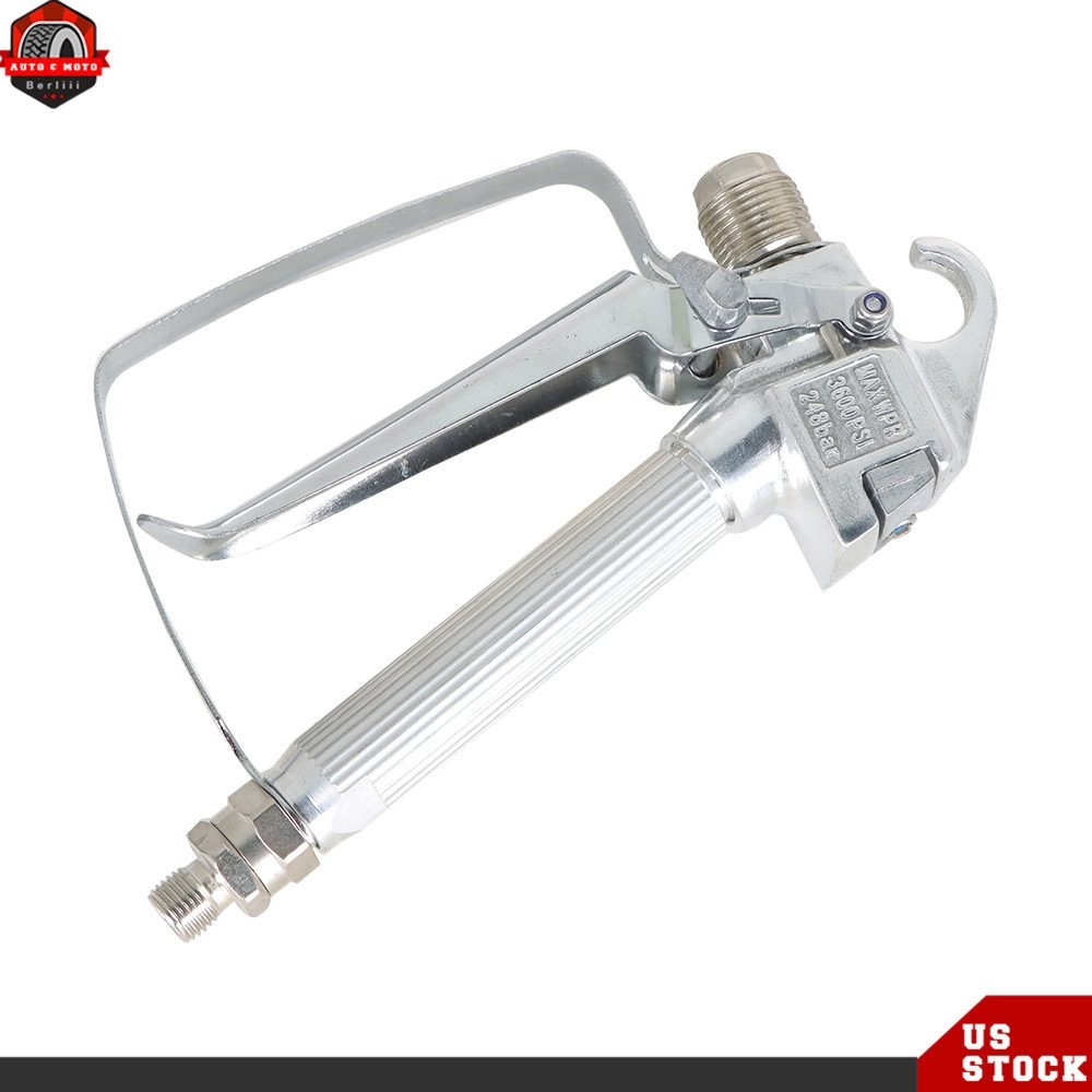 6 × 3600PSI Airless Paint Spray Gun w/ Tip&Tip Guard Sprayers For Sprayers
