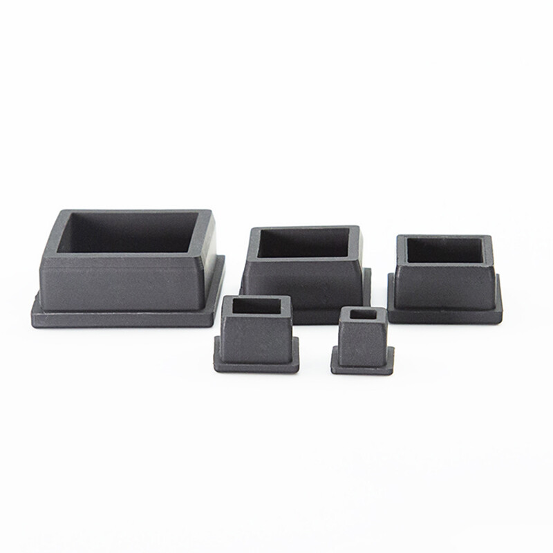 Black Square Silicone Plugs Blanking End Cap Pipe Tube Insert Bung 9.6mm-50.6mm