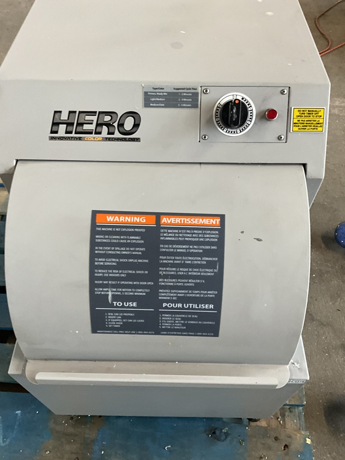 HERO S2425 one Gallon Pint PAINT Shaker Mixer Vortex Automotive Paint Store
