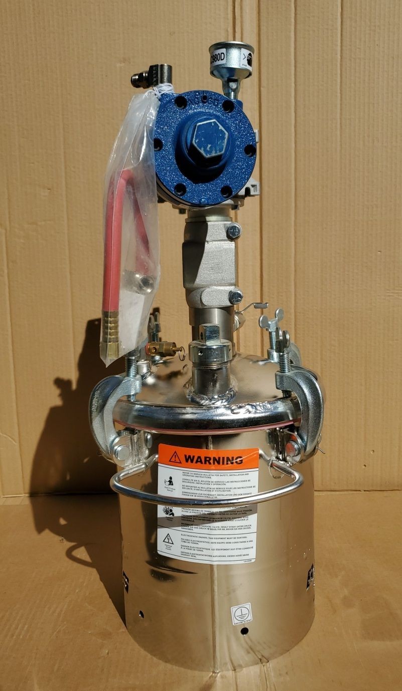 Binks 183S Stainless Steel 2 GALLON Pressure Tank Pot with Agitator