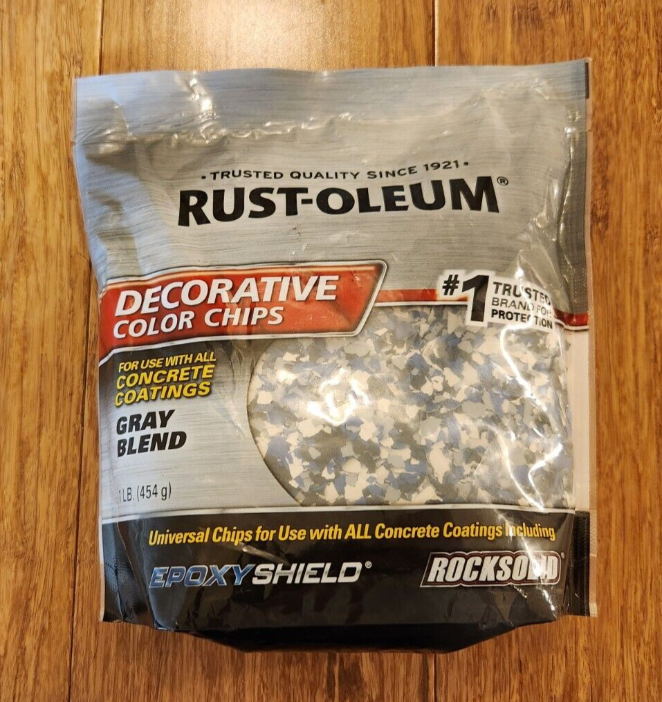 Rust-Oleum 1 (pound bag) Gray Color Chip Concrete Garage Floor Coating Rustoleum