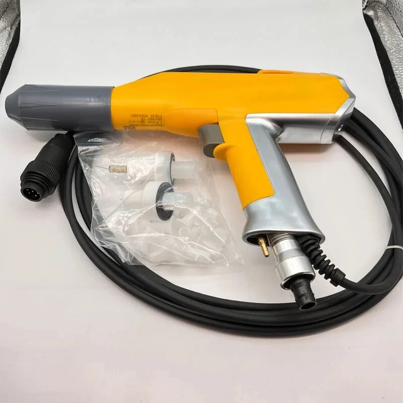 1PCS Electrostatic Powder Coating Spray Gun 6m Cables 2 nozzle 1002100 for GM02