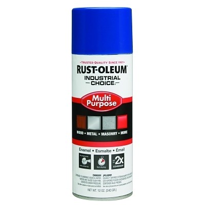 Industrial Choice 1600 System Enamel Aerosol, 12 oz, Safety Blue, High-Gloss