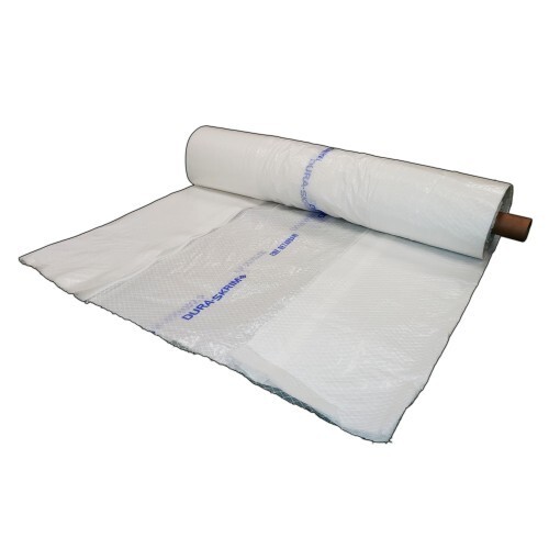 VBS -10 Mil Flame Retardant String Reinforced Translucent White Plastic Sheeting