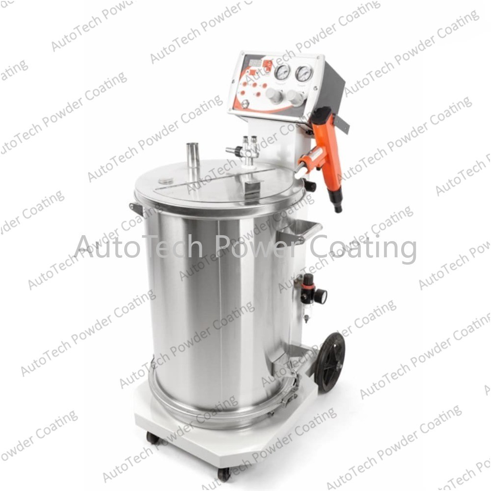 K1-F with Spraying Gun Paint System 55L Electrostatic Powder Coating Machine