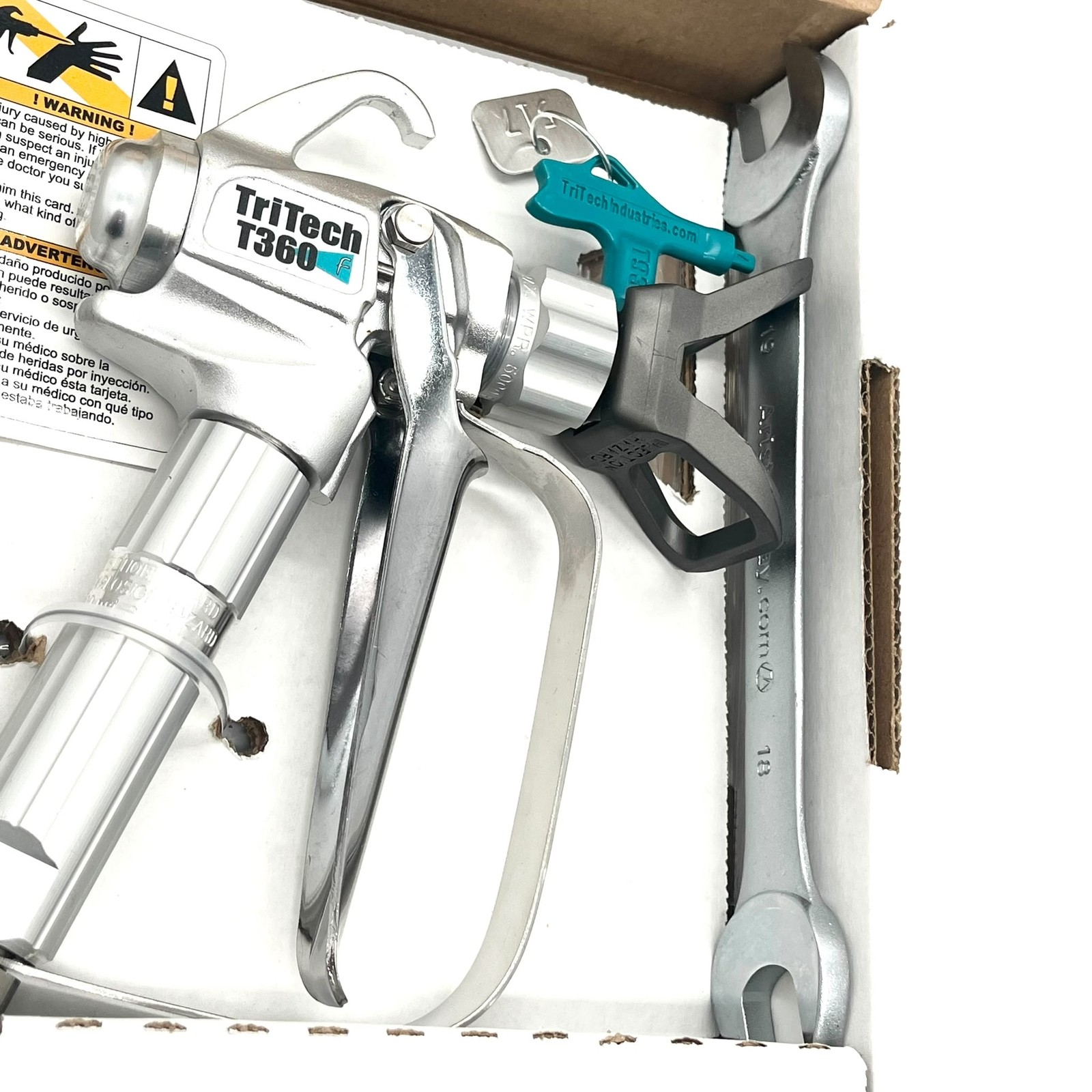 TriTech T360 Airless Paint Spray Gun with Tough-Flow 1/4 Inch Hose Set