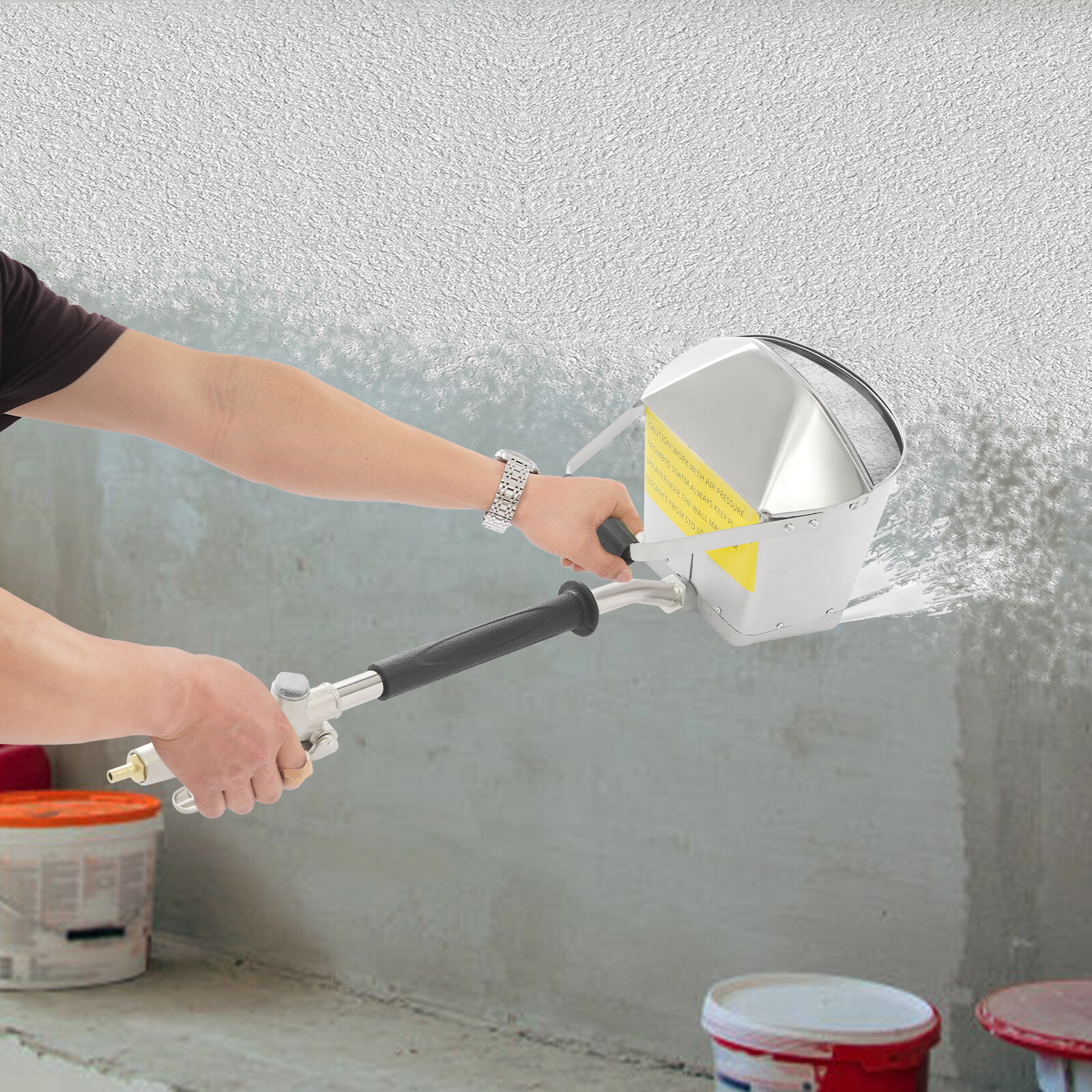 4L/0.88 Gallon Cement Stucco Sprayer Stucco Cement Texture Spraying Hopper