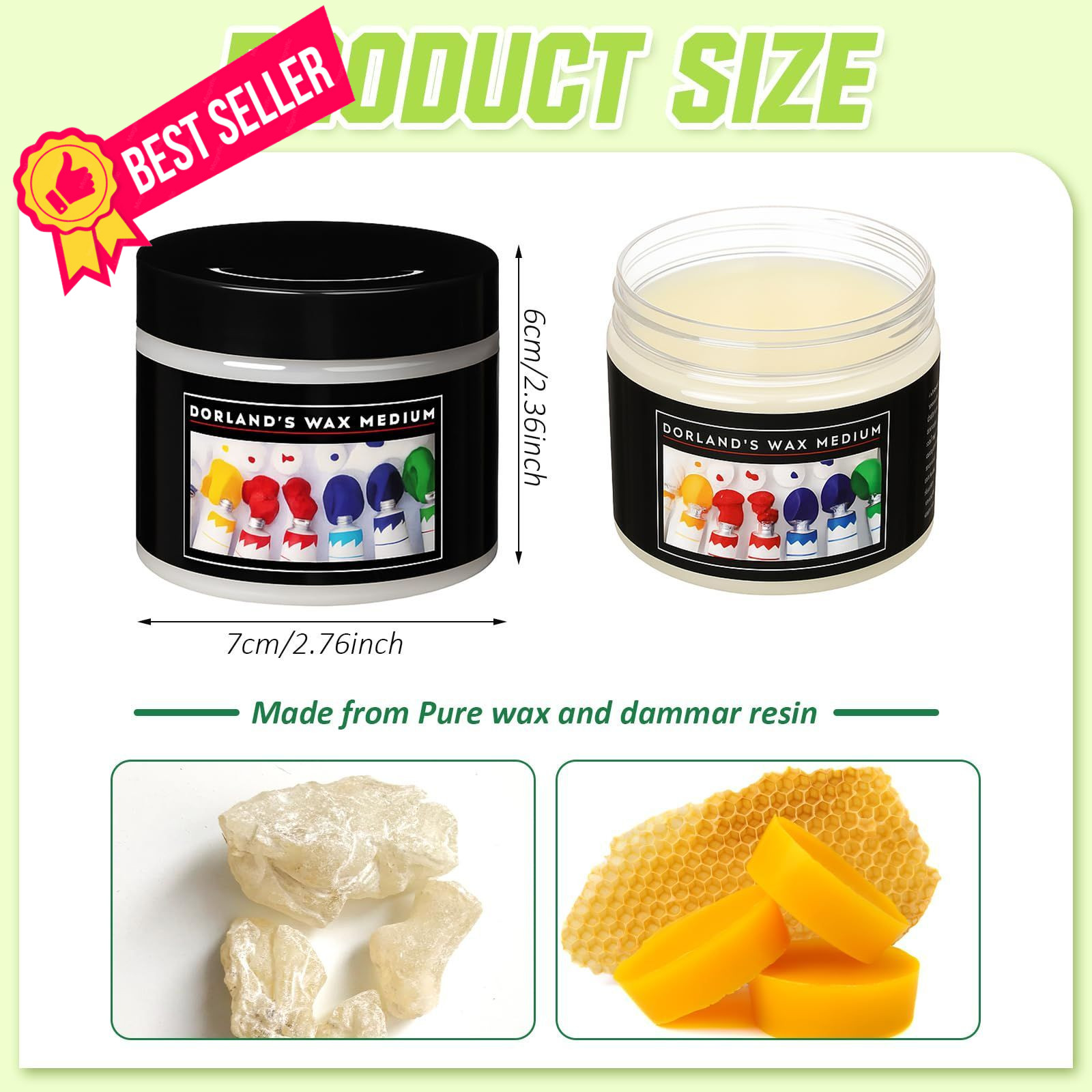 Conelist 1 Pcs Cold Wax Medium 4 oz Versatile 4 Fl Oz (Pack of 1), white