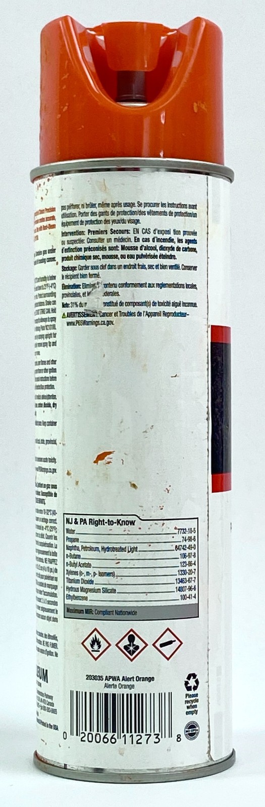 Rust-Oleum Inverted Marking Paint Orange Water Based 17 oz Set of 3