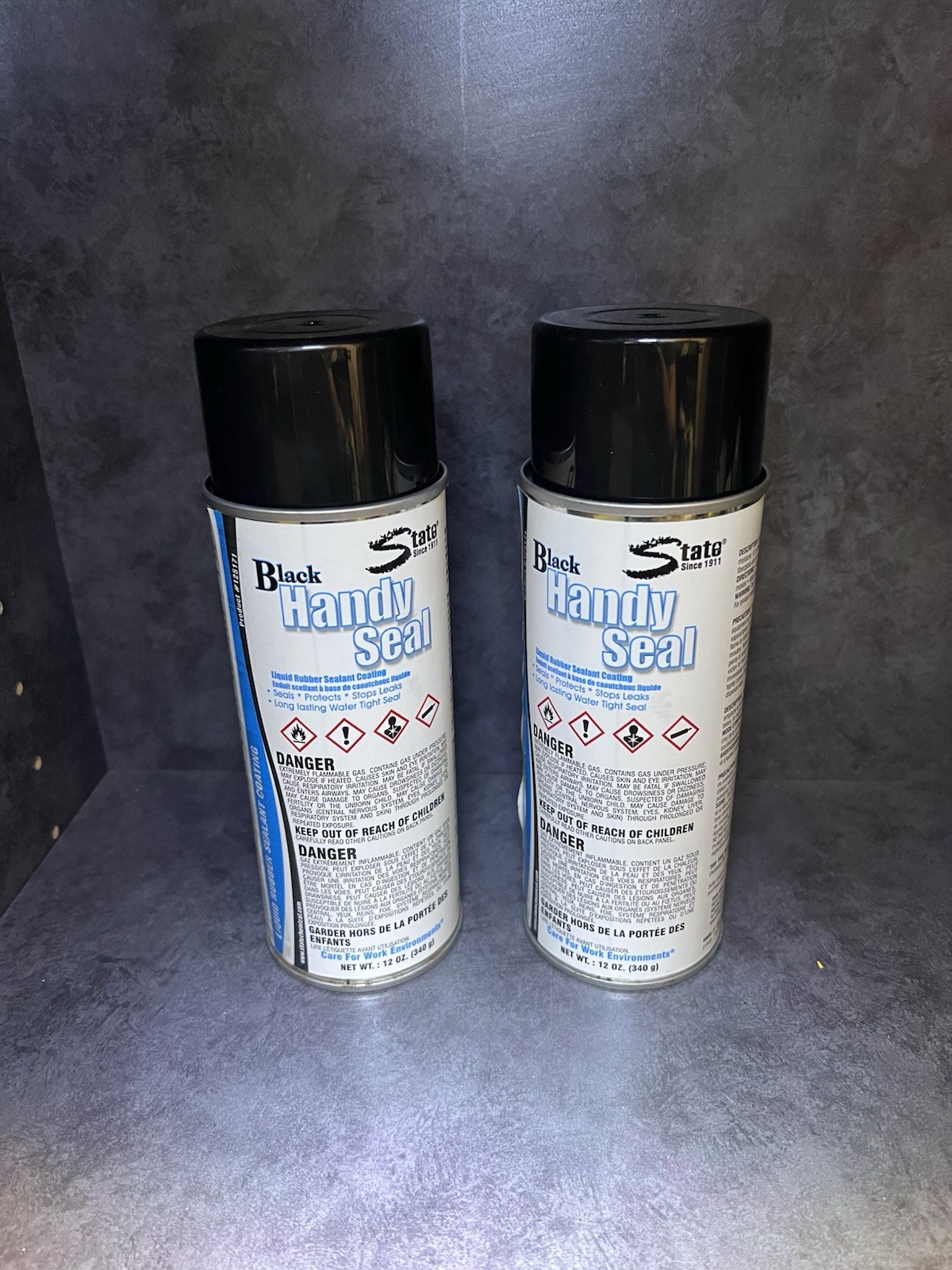 2 pk State Industrial Products Handy Seal Black. Spray Sealer