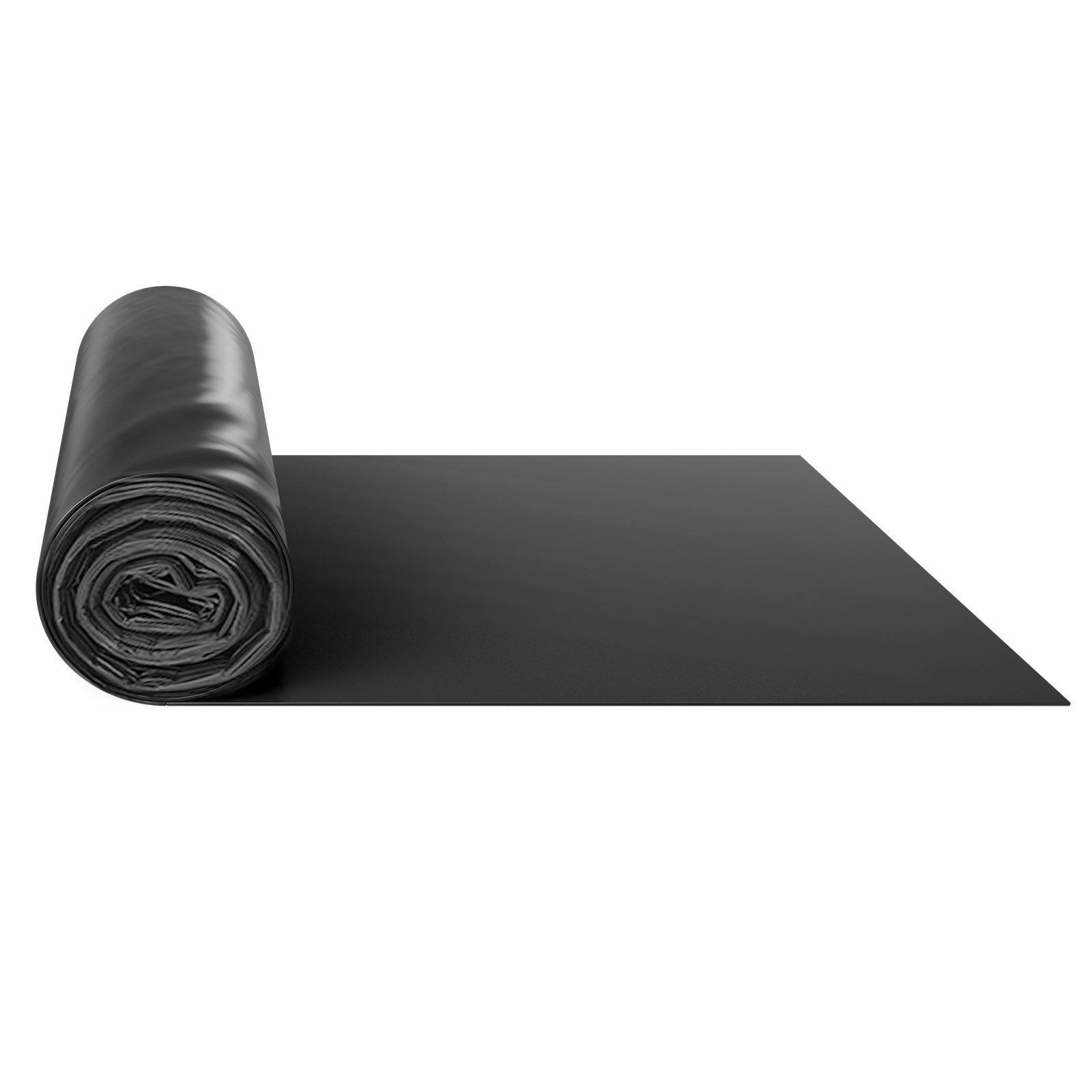 3FT x 50FT Heavy Duty Plastic Sheeting – 4 Mil Polyethylene Cover Black