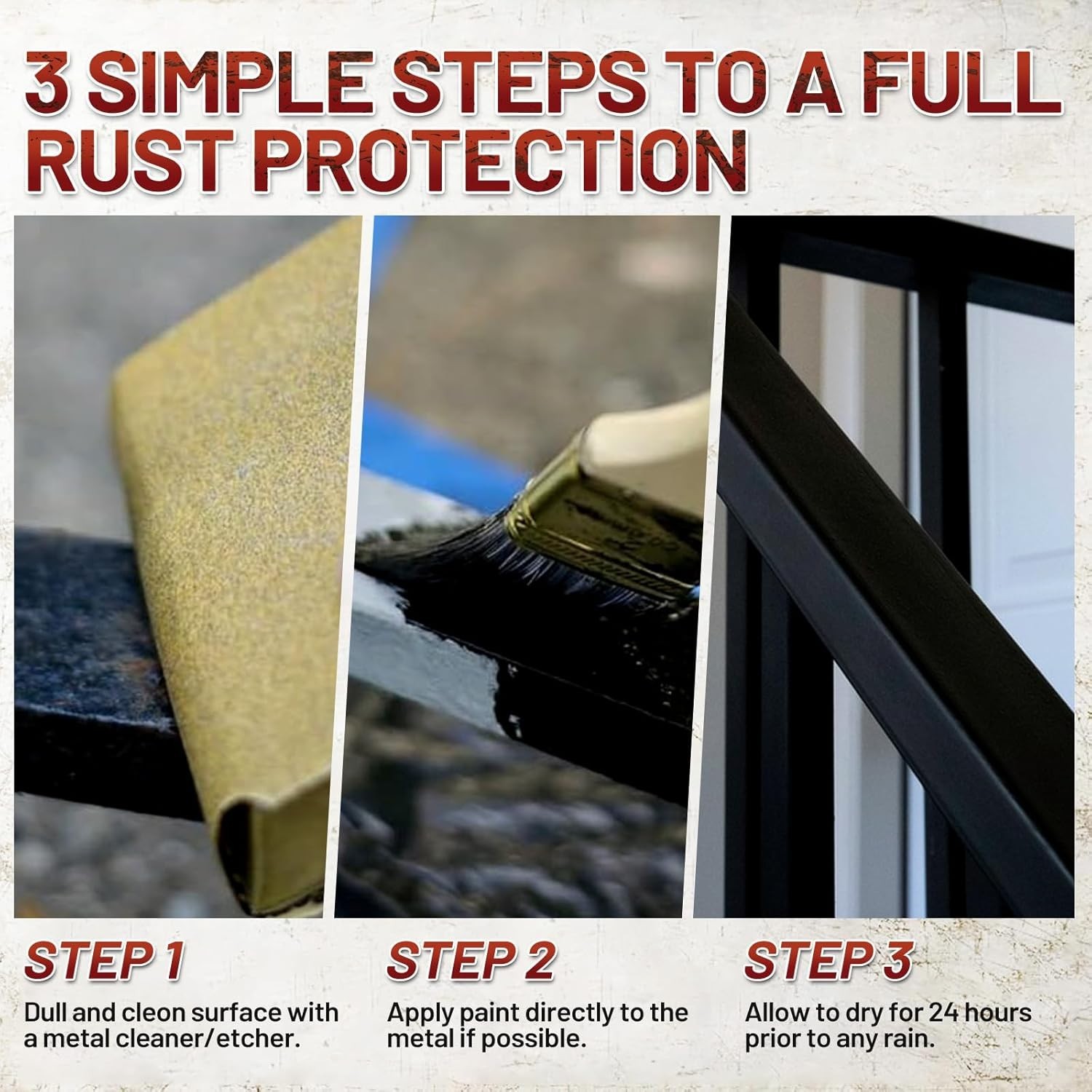 Professional Quality Rust Stop High Gloss Black Paint 32 Fl Oz for All Surfaces