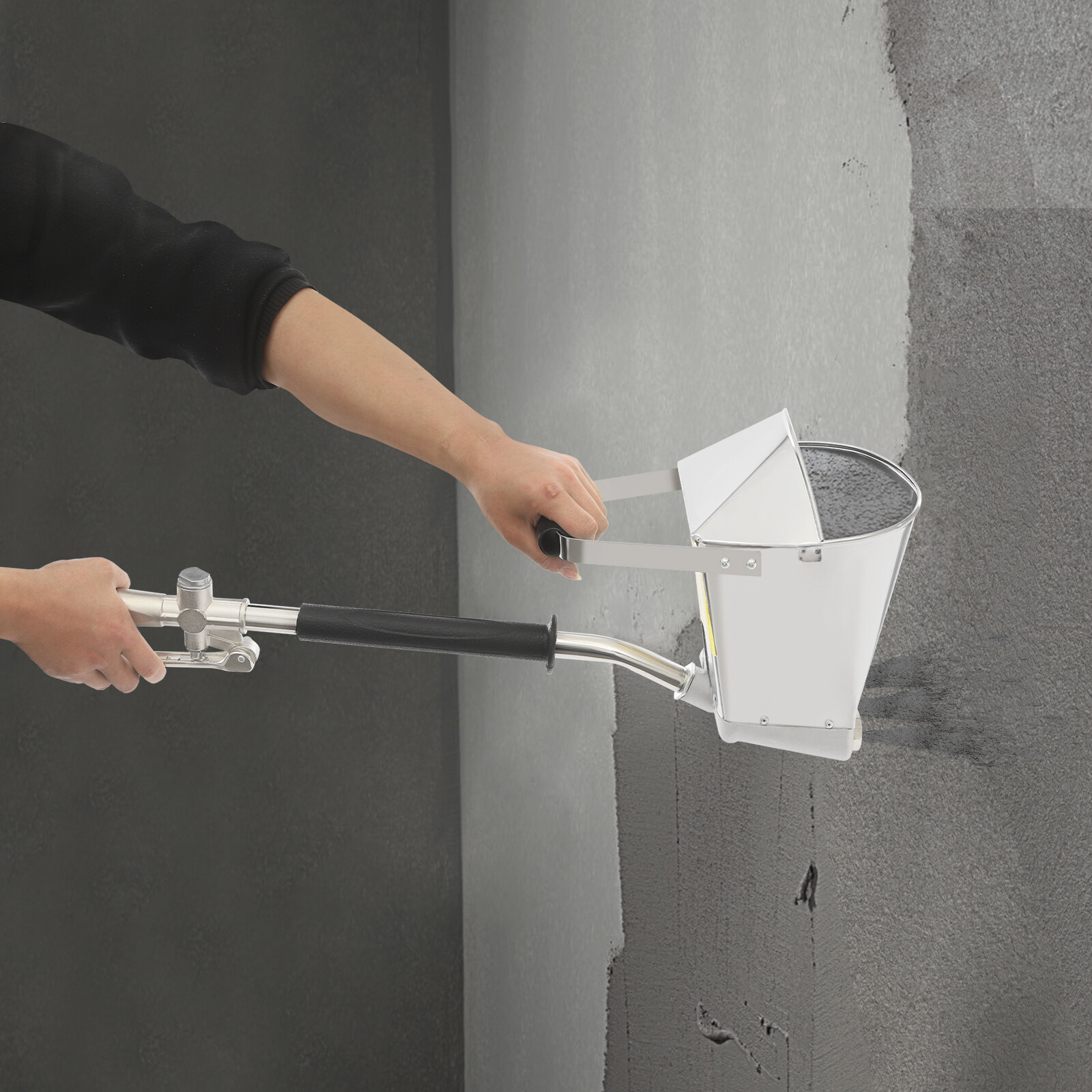 Cement Stucco Sprayer with Detachable Nozzles Stucco Cement Texture Hopper