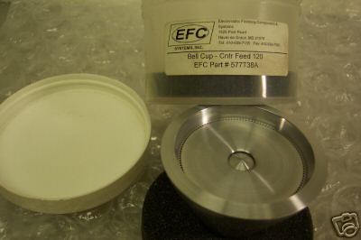 EFC SYSTEMS 577T38A BELL CUP CENTER FEED 120 NEW CONDITION IN PACKAGE