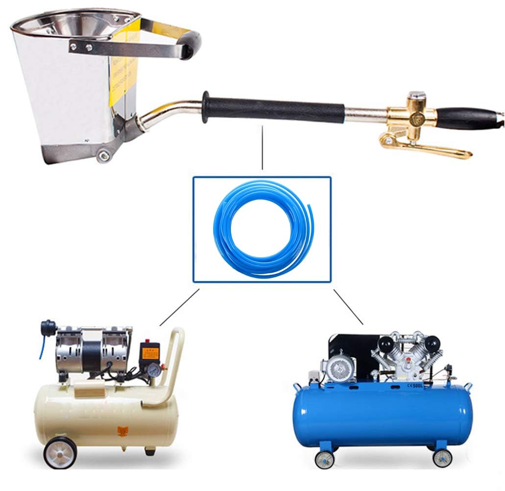 Beduan 4 Jet Pneumatic Cement Stucco Sprayer Gun Plaster Mortar Automatic Air