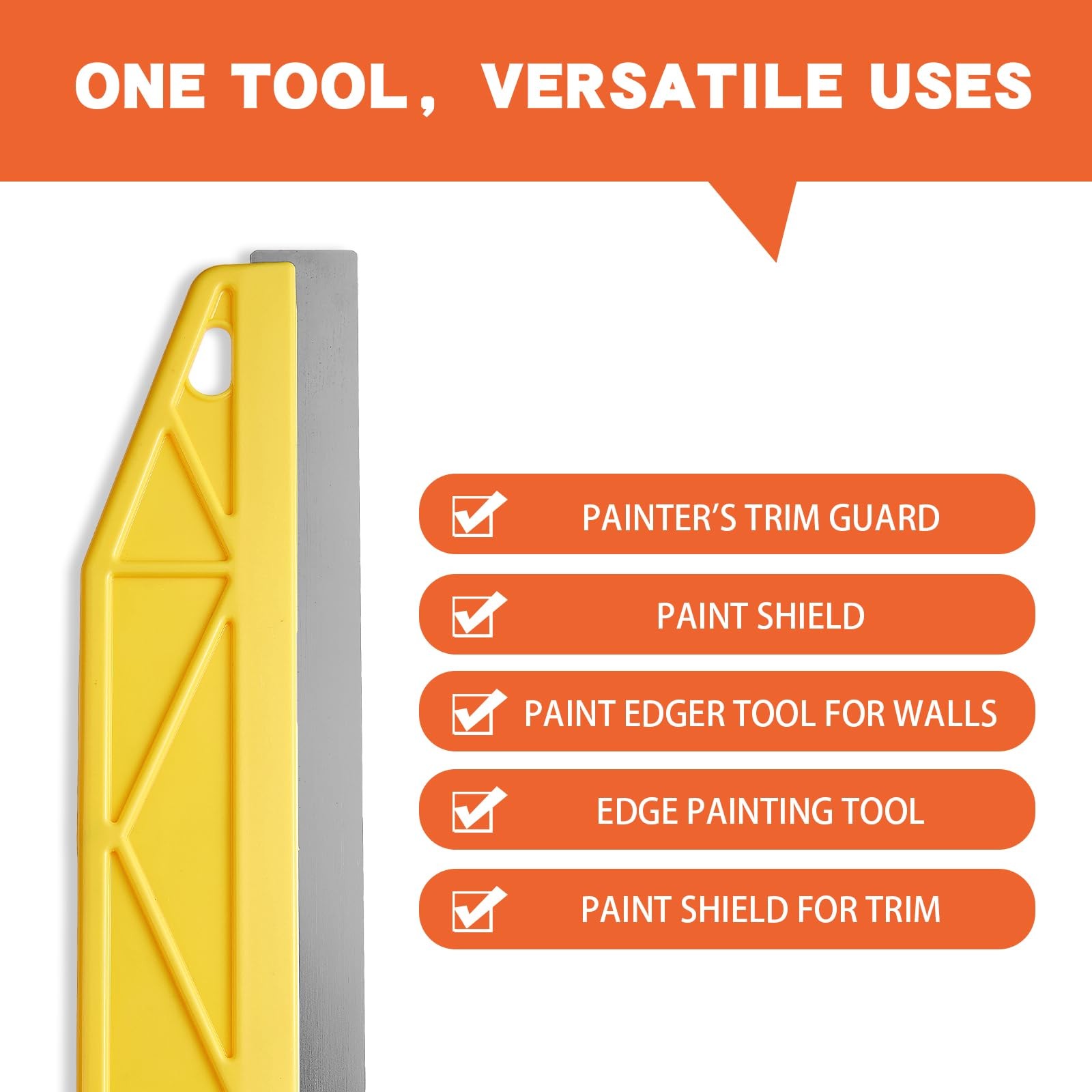 Qyueyue Painter’s Trim Guard 12 Inch Paint Shield, Edge 12 inches, Yellow