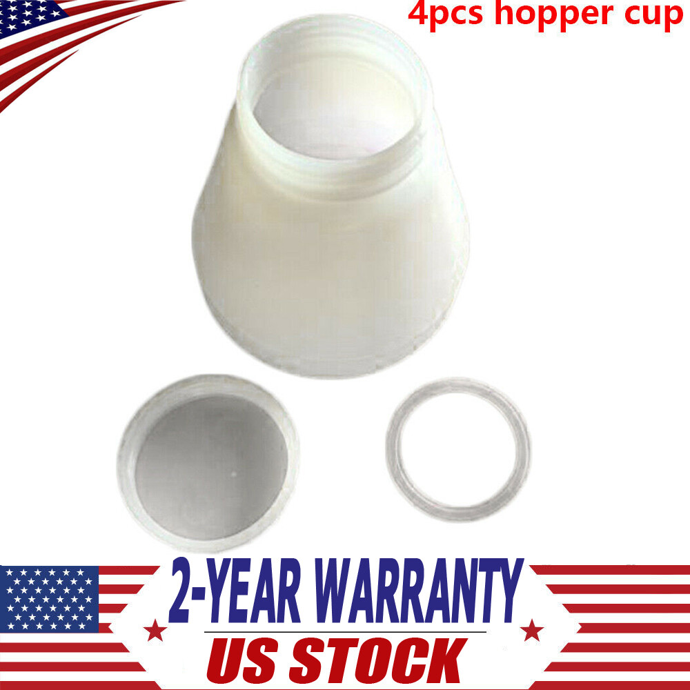 4 pcs hopper cup Bottle for powder coating system PC02 PC03 paint spray gun