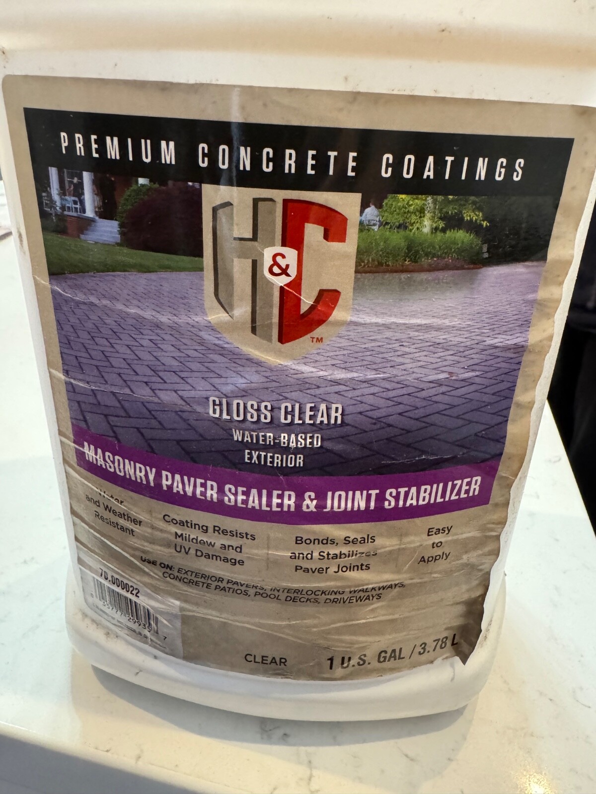 H&C 70.000022 Masonry Paver Sealer & Joint Stabilizer Gloss Clear