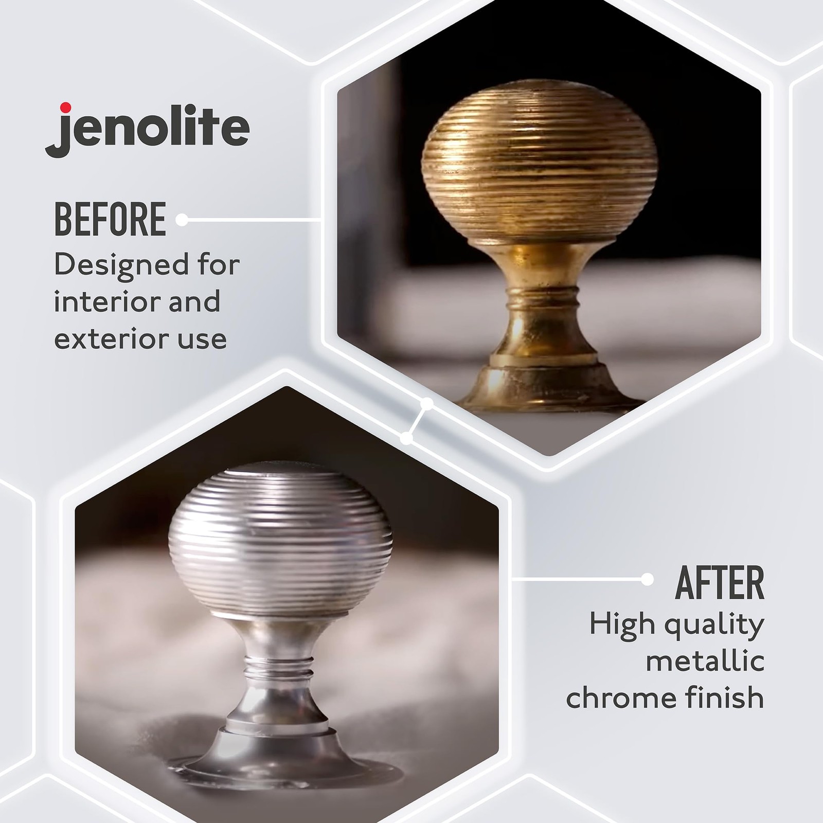 JENOLITE Chrome Spray Paint – Smooth 13.52 Fl Oz (Pack of 1),