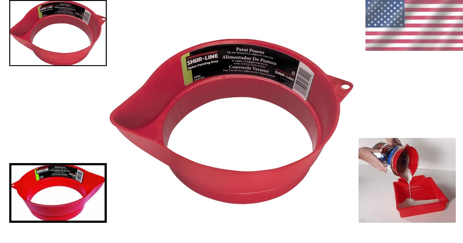 1 Gallon Can Paint Pourer with Flexible Spout – Mess-Free Pouring Solution