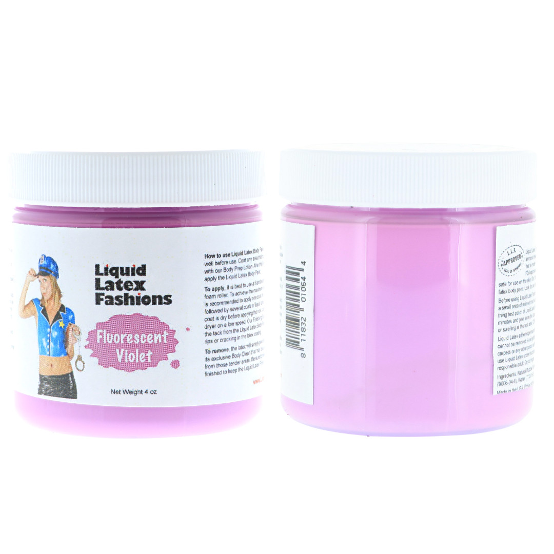 Fluorescent Violet Liquid Latex Body Paint – 4 oz