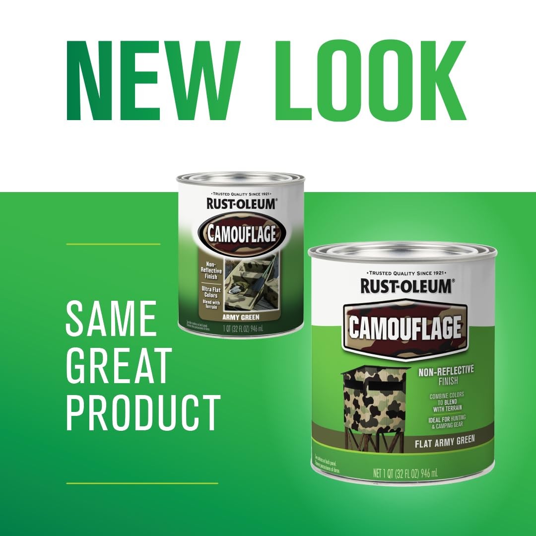 Rust-Oleum 379561-2PK Specialty 32 Fl Oz (Pack of 2), Flat Army Green
