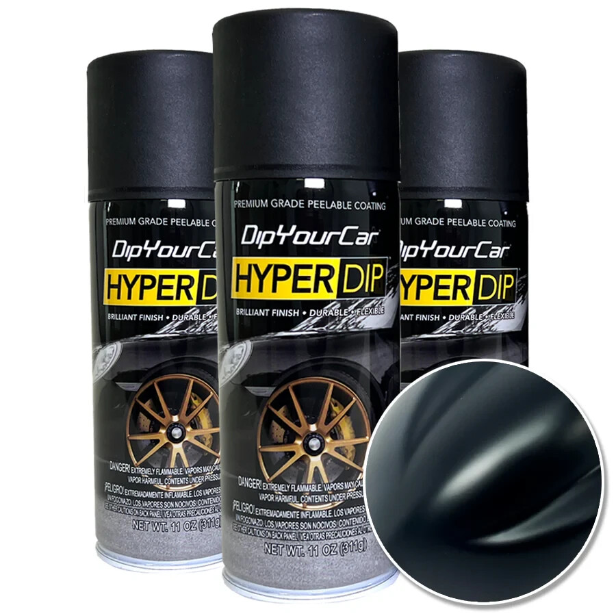 3 PACK – DYC HyperDip Aerosol Shadow Black (Satin) NEW