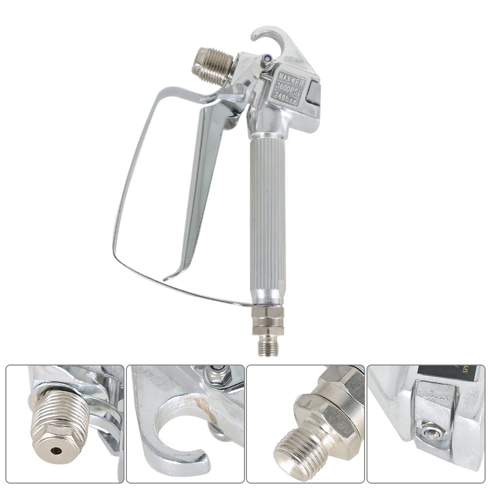 2 PACK Airless Paint Spray Gun 3600 PSI with 517 Tip & Tip Guard For Sprayers