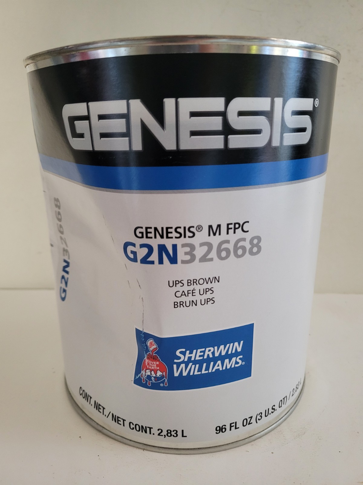 SHERWIN WILLIAMS GENESIS M FPO G2N32668 Single Stage Coating UPS Brown 96 oz.