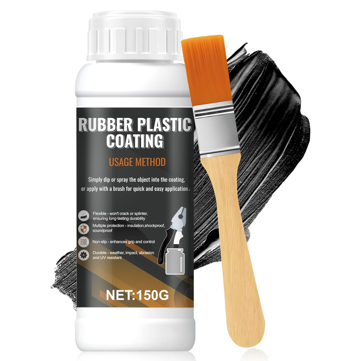 Tool Dip Rubber Coating, Liquid Rubber Dip Flexible Peelable Protective Coating