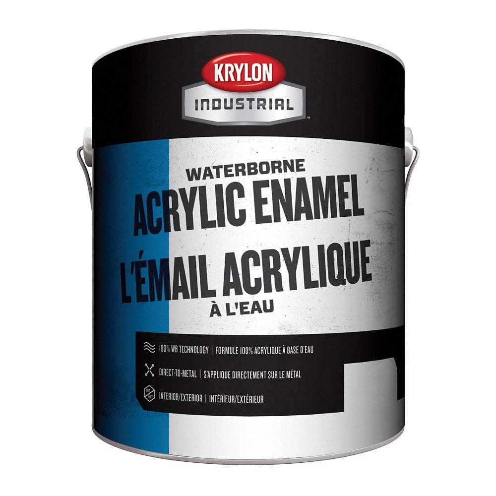KRYLON INDUSTRIAL K000Z6761-16 PK 4 Paint,White,K-Z6700,1 gal,Can 52JN32
