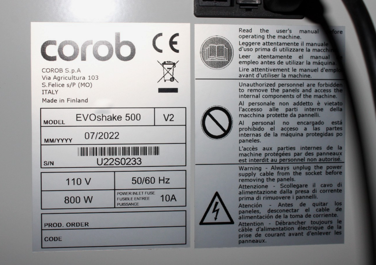 Corob EVOshake 500 V2 Commercial Paint Shaker Mix Machine 110V 800W