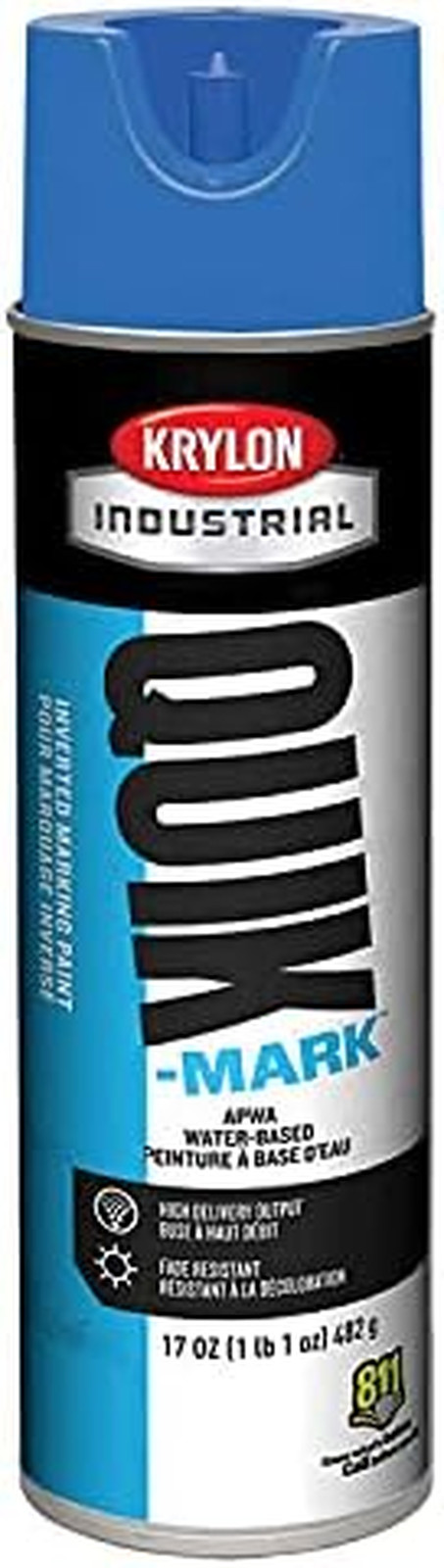Quik-Mark APWA Blue Inverted Marking Paint – 12 Pack for Industry Use