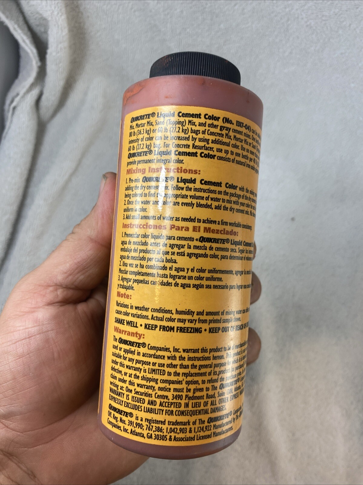 Quikrete 10 oz. Liquid Cement Terra Cotta Concrete Color
