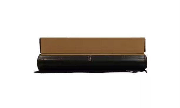 Black Plastic Sheeting 10 Ft X 50 Ft 6 Mil Construction Vapor Barrier Film
