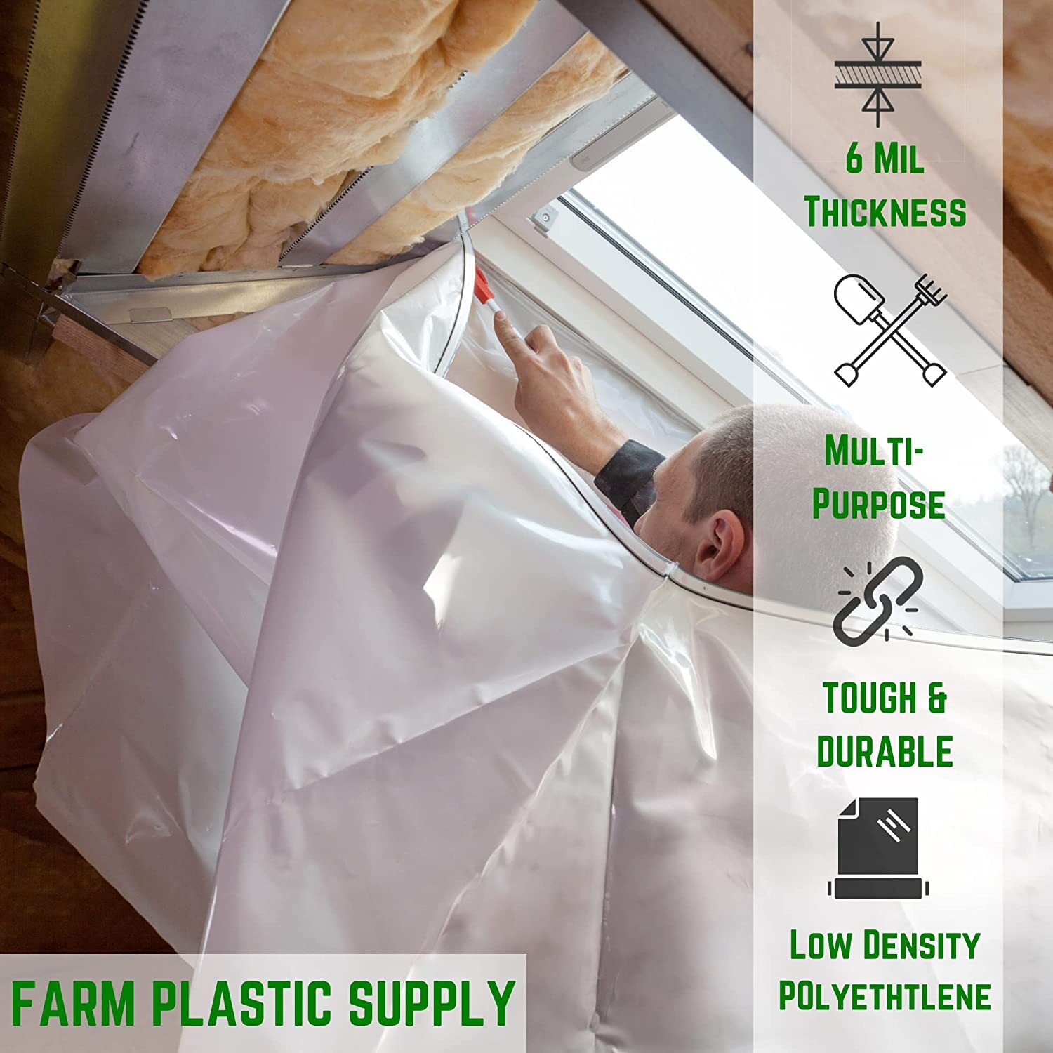 Poly Cover – 6 Mil Clear Plastic Sheeting