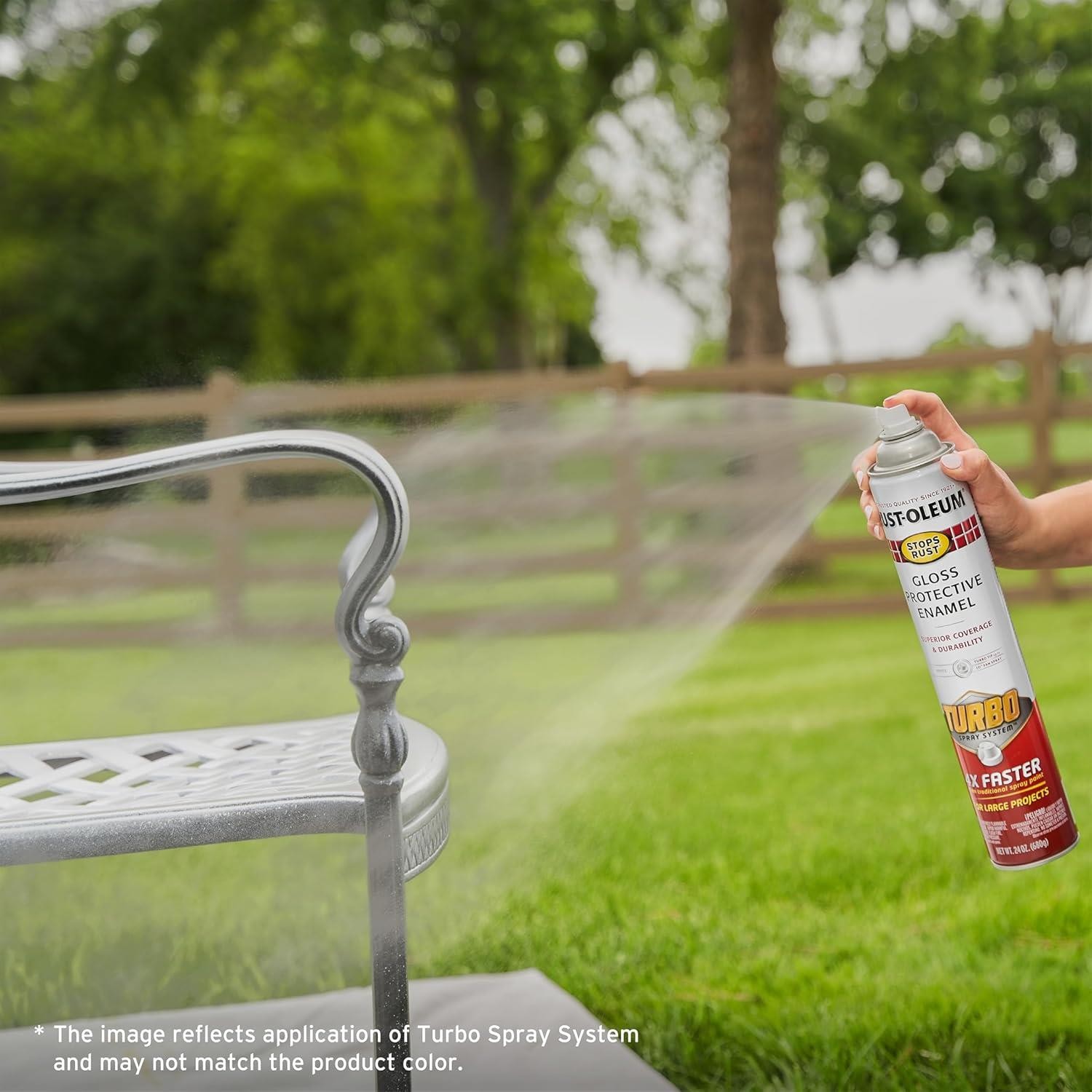 Rust-Oleum Stops Rust Protective Enamel with Turbo Spray System, Aerosol 24 oz