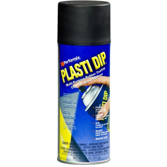 Rubberized Matte Black Spray, 11Oz