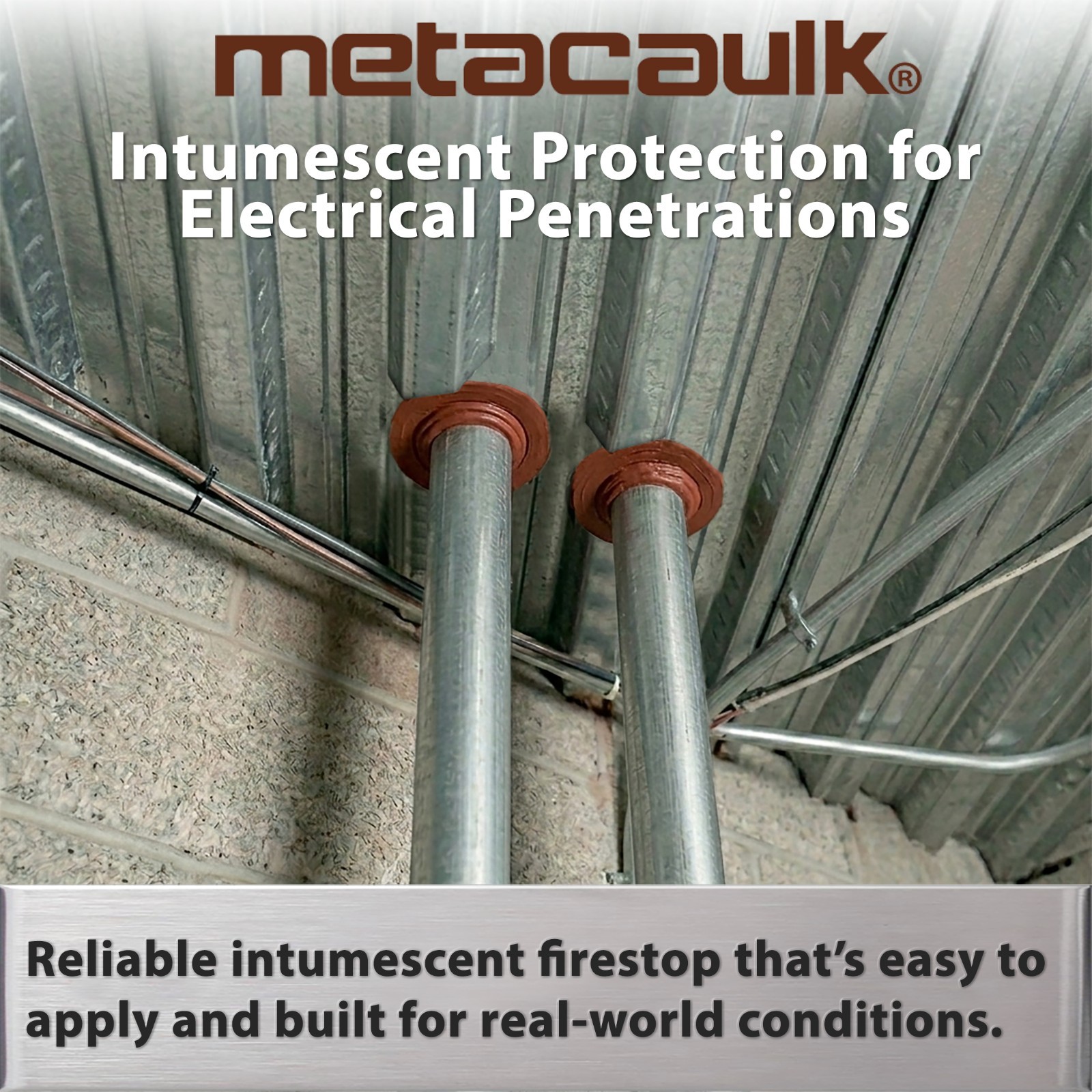 Metacaulk 150+ Firestop Sealant Red 20.2oz Sausage Full Case 12