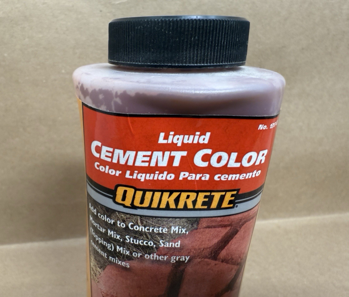 Quikrete 1317-03 Liquid Cement Color, Red, NET 10 FL. OZ.(296 mL) New Sealed