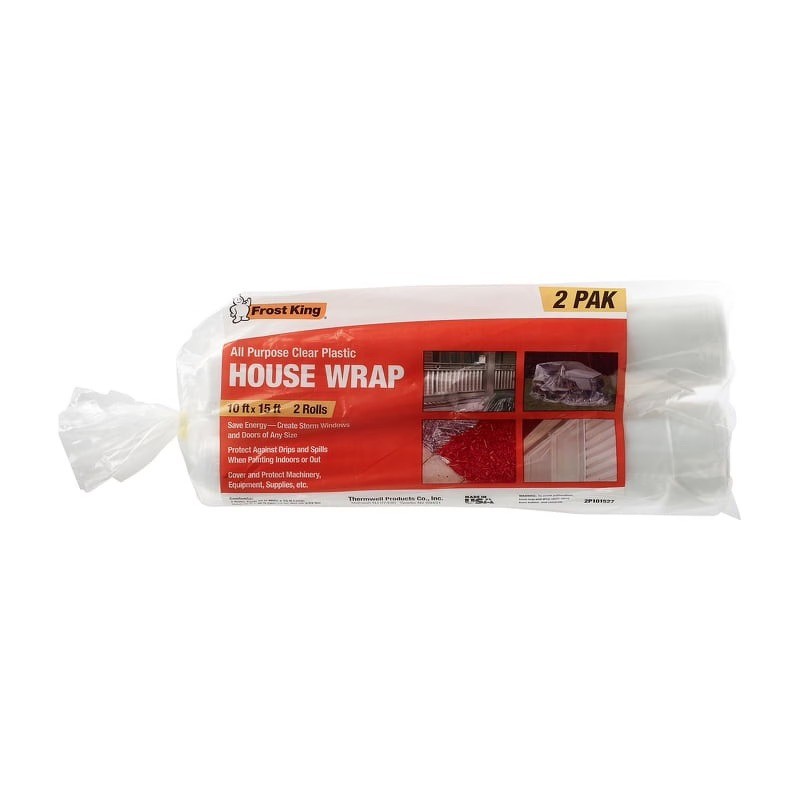 Frost King® 2P101527 All-Purpose Clear Polyethylene Sheeting, 10’x15’x2.7 ‘
