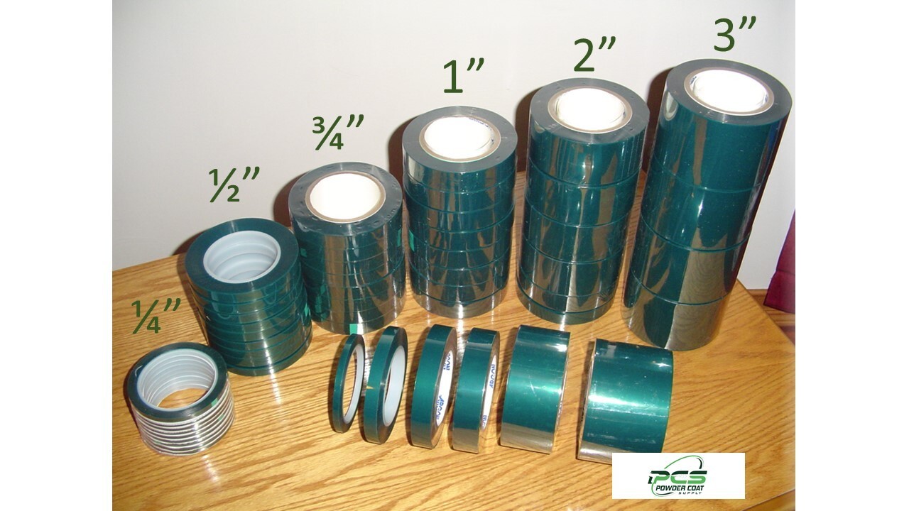 1/2″ x 72 yds High Temp Masking Tape for Powder Coating USA Made