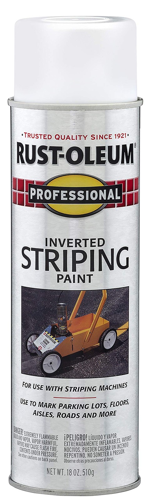 Rust Oleum Professional 18 Ounce Inverted Striping Paint For Concrete And More